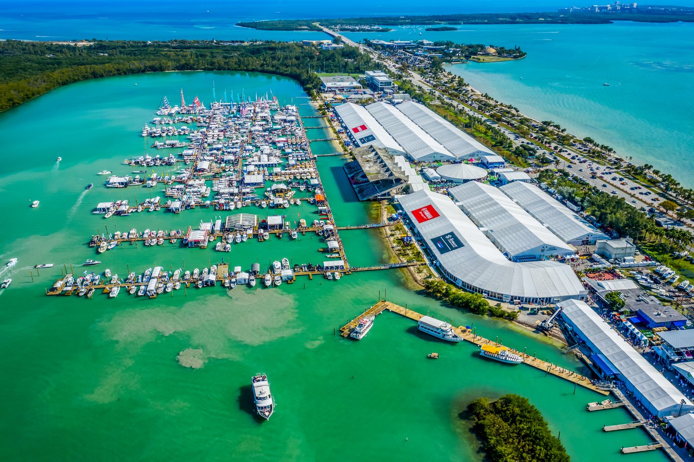 Miami Boat Show Aerial View
