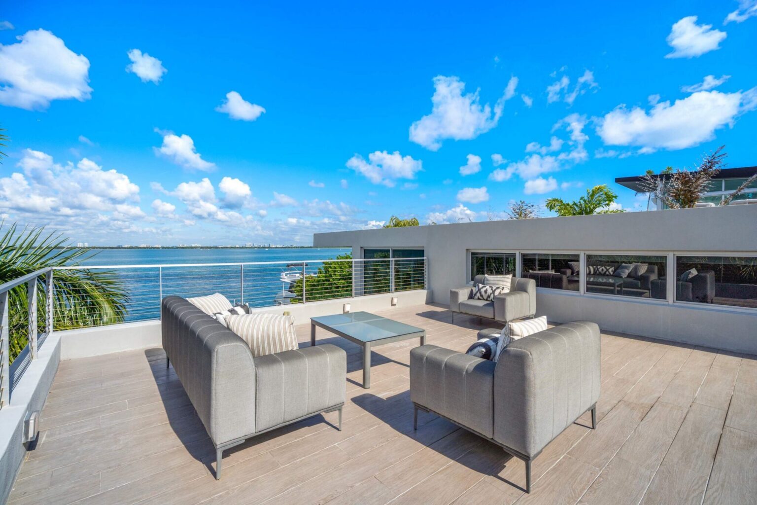 Luxury outdoor living redefined with plush seating, stunning views, and endless coastal ambiance.