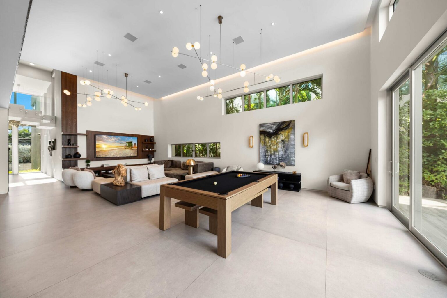 Experience elevated living in this expansive lounge with curated finishes and natural light.
